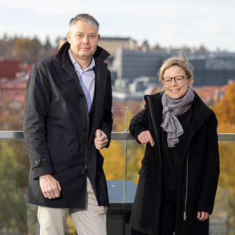 Fredrik Lanstorp och Maria Andér.