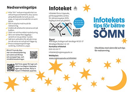 Vikfolder Bättre sömn första uppslaget.