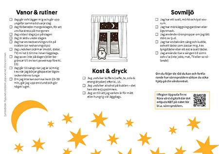 Vikfolder Bättre sömn andra uppslaget.