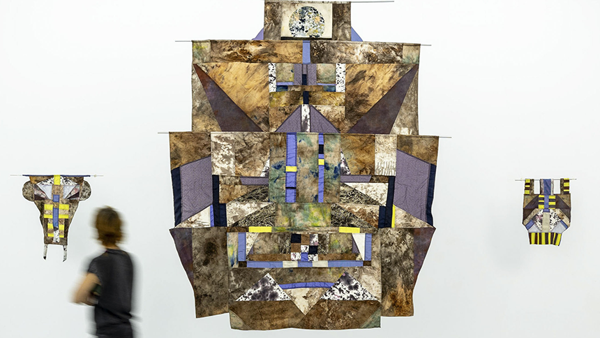 Konstverk av Katarina Gahlert som heter Contact Fields 2022