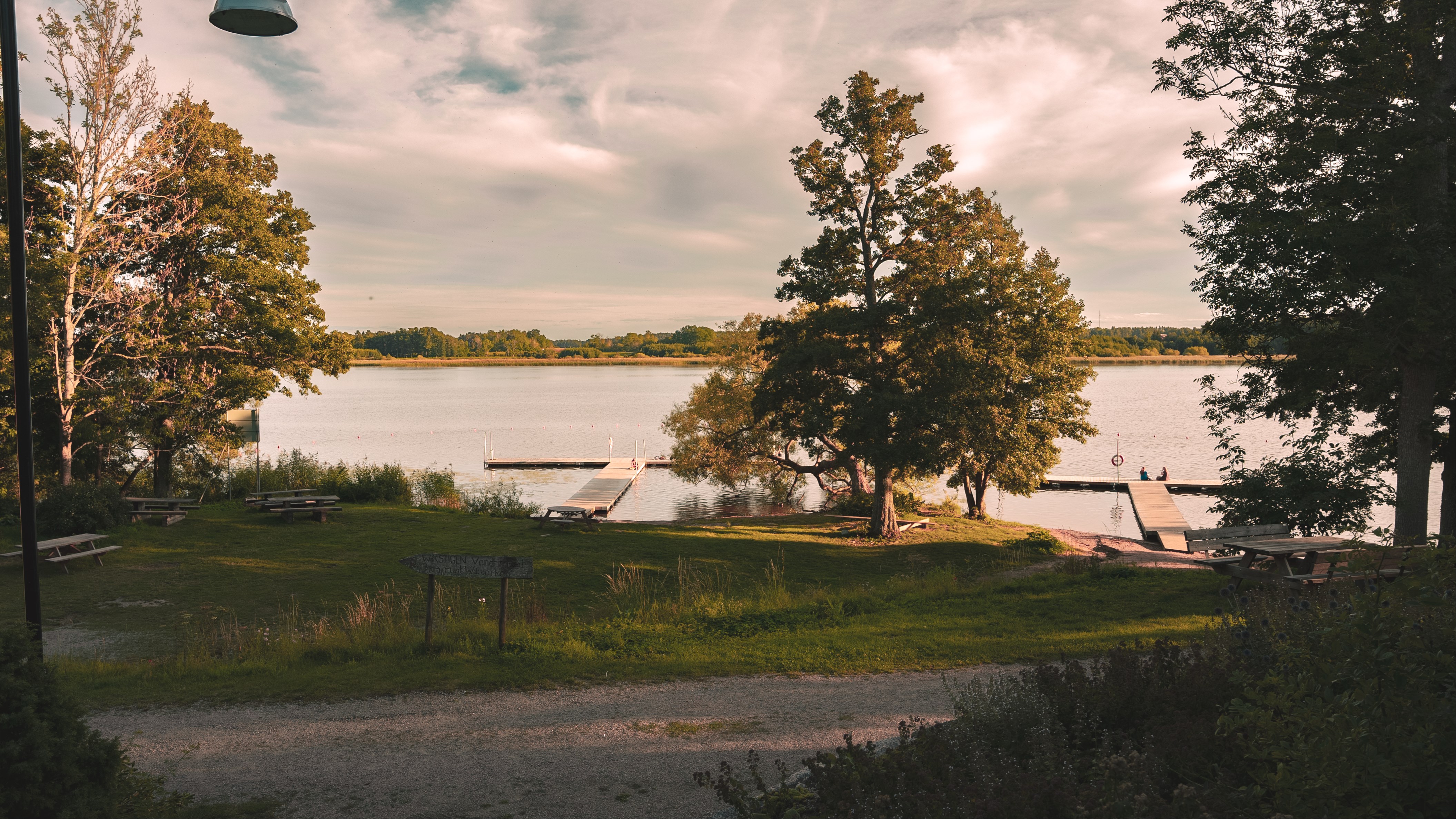 Badplatsen invid Wiks slott